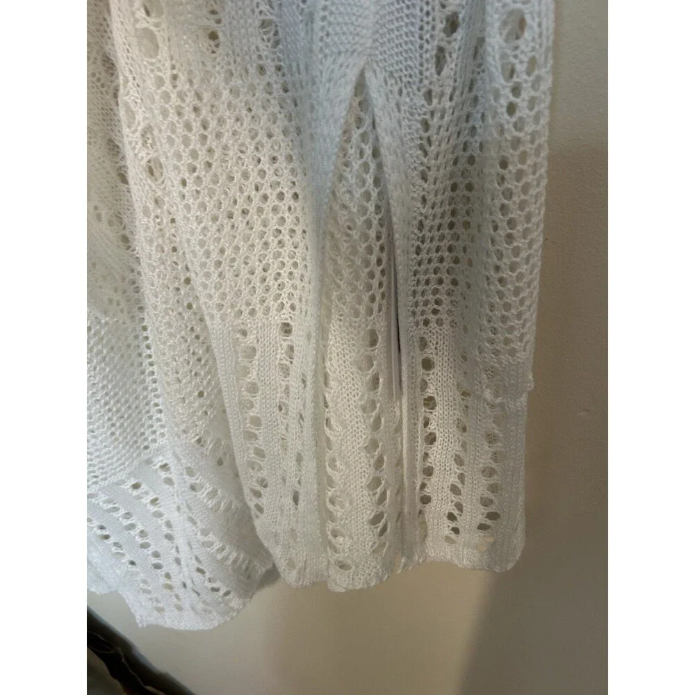 CUPSHE Bathing Suit Oversized Coverup Dress Knit White One Size - NWT NEW